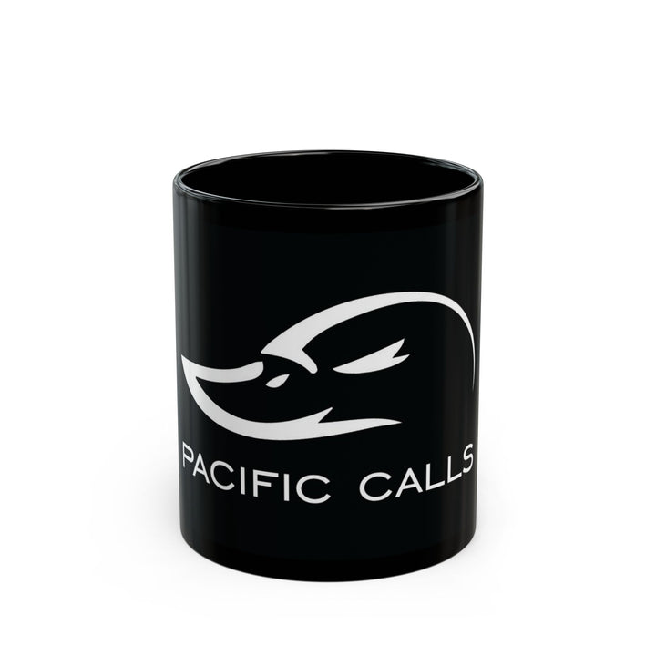 Black Logo Mug — Pacific Calls Coffee Cup (11oz & 15oz)